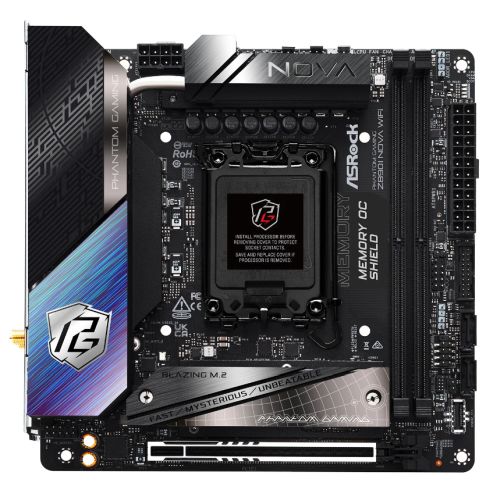 ASRock Z890I NOVA WIFI Mini ITX Motherboard - LGA1851 DDR5 Wi-Fi 7 ASRock Z890I NOVA WIFI Mini ITX Motherboard - LGA1851 DDR5 Wi-Fi 7